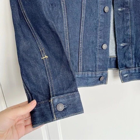 Levi’s • Trucker Jacket denim blue jean Rinse Dark Wash indigo classic - Picture 6 of 12